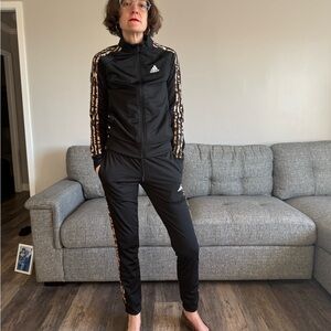 Adidas Women's Leopard Print Track Suit